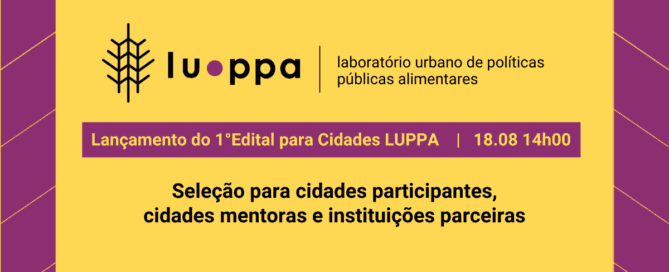 Lançamento Edital Cidades